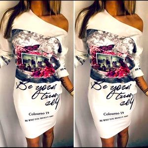 Brand new Medium size polyester party dress